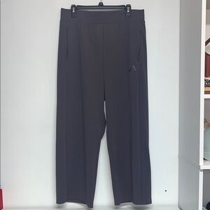 adidas XL Women's Scuba Material Wide-Leg Pants, #scuba #athleisure #adidas